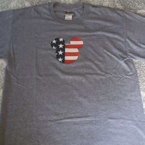 Vintage Micky Mouse American Flag Tee